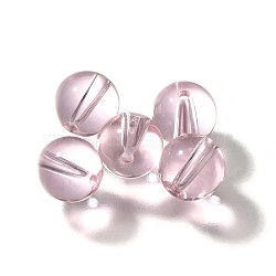 K9 Glass, Imitation Austrian Crystal Beads, Round, Pearl Pink, 7.5x8mm, Hole: 1.4mm(GLAA-R004-02R)