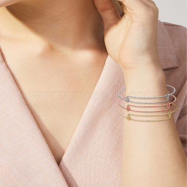 6Pcs 3 Colors Adjustable Alloy Bangles Making(BJEW-LP0001-39)-3