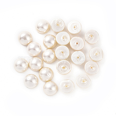 Shell Pearl Half Drilled Beads(BSHE-G011-01-10mm)-2