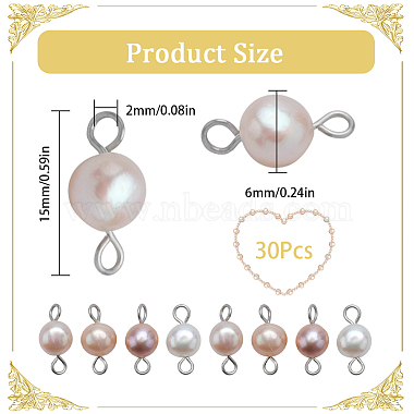 30Pcs Natural Freshwater Pearl Connector Charms(FIND-SC0005-39)-2