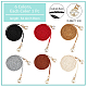 6Pcs 6 Colors Imitation Leather Braided Chain Belts with Imitation Pearl(AJEW-CP0001-81)-2