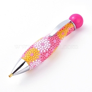 DIY Diamond Painting Point Drill Pen Embroidery Tool, Painting Cross Stitch Accessories Sewing Crafts, Deep Pink, 107x20mm, Hole: 2mm(MRMJ-WH0059-80A)