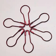 Iron Safety Pins, Calabash/Gourd Pin, Bulb Pin, Sewing Tool, Dark Red, 22x10x1.5mm, about 1000pcs/bag(PW22062881101)