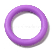 Silicone Beads, Ring, Medium Orchid, 65x10mm, Hole: 3mm(SIL-Z010-03C)
