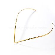 Stainless Steel V-shape Choker Necklace, Rigid Necklaces, Golden, 15.75 inch(40cm)(QQ6548)