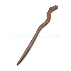 Swartizia Spp Wood Hair Sticks, Dyed, Coconut Brown, 176x18x7mm(OHAR-Q276-28)