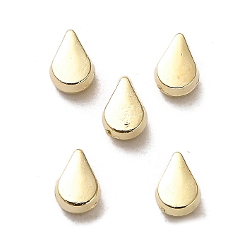 CCB Plastic Beads, Teardrop, Golden, 6x4x2.8mm, Hole: 1.4mm
