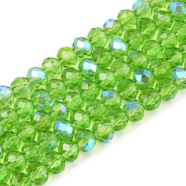 Medium Sea Green Rondelle Glass Beads