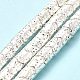 Electroplated Natural Lava Rock Beads Strands(G-G984-03S)-2
