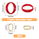 супернаходки 75шт. акриловые соединительные кольца в стиле имитации драгоценных камней(OACR-FH0001-046)-2