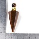 Natural Tiger Eye Faceted Cone Openable Perfume Bottle Big Pendants(G-L524-18G-08)-4