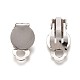 Iron Clip-on Earring Settings(IFIN-R204-09)-1