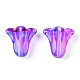Spray Painted Transparent Glass Beads(GLAA-D006-20B)-3