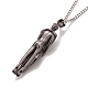 Brass Human Hug Pendant Necklace with 201 Stainless Steel Curb Chains for Women(NJEW-I114-01B)-3