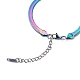 304 Stainless Steel Flat Snake Chain Bracelet for Men Women(BJEW-E076-01MC-01)-4