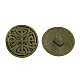 チベットスタイルの半円形の合金シャンクボタン(TIBE-Q044-05AB-NR)-1