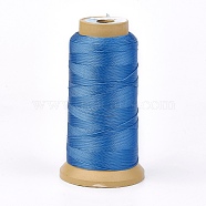 Polyester Thread, for Custom Woven Jewelry Making, Dodger Blue, 1.2mm, about 170m/roll(NWIR-K023-1.2mm-11)