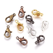 Zinc Alloy Lobster Claw Clasps, Parrot Trigger Clasps, Mixed Color, Mixed Color, 10x6mm, Hole: 1mm(X-E103-M)