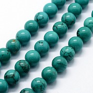 Natural Magnesite Beads Strands, Dyed & Heated, Round, 6mm, Hole: 0.8mm, about 63pcs/strand,  14.76 inch(37.5cm)(G-I199-33-6mm)