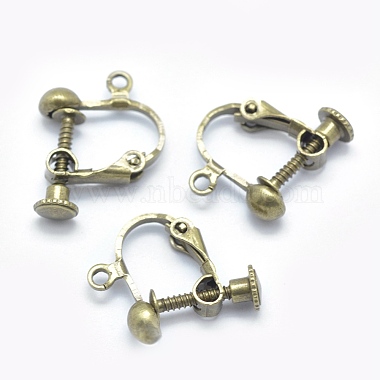 Antique Bronze Brass Earring Components
