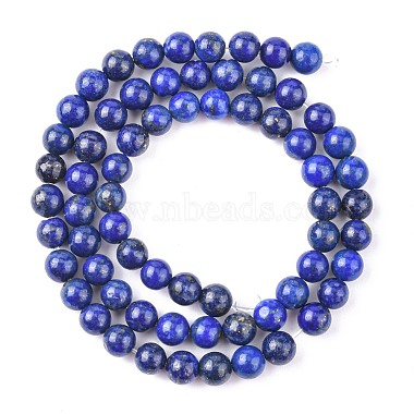 Natural Lapis Lazuli Beads Strands(X-G-G099-6mm-7)-3
