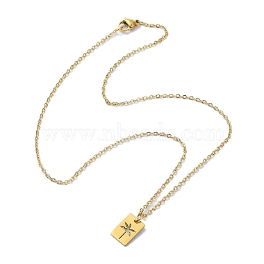 304 Stainless Steel Pendant Necklaces(NJEW-B078-02G)-2