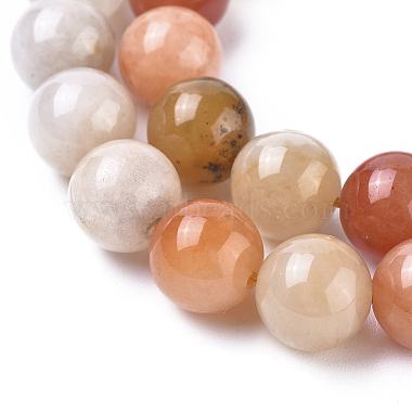 Natural Jade Beads Strands(G-L538-034-10mm)-2