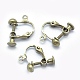 Brass Screw On Clip-on Earring Findings(KK-L164-01AB-NF)-1