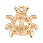 304 Stainless Steel Pendant Rhinestone Settings, Ladybug, Real 14K Gold Filled, 12x12x4mm, Hole: 1.3mm, Fit For 0.8mm Rhinestone(SA-CBA4377-03G)