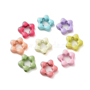 Spray Painted Alloy Bead, Star, Mixed Color, 15x15.5x4.5mm, Hole: 2mm(PALLOY-O001-06M)