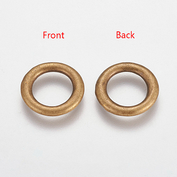 Alloy Linking Rings, Lead Free and Cadmium Free & Nickel Free, Donut, Antique Bronze, Size: about 14.5mm diameter, 2mm thick, hole: 10mm