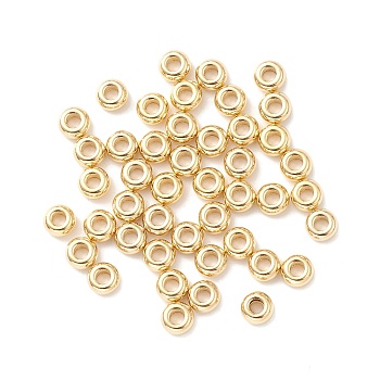 304 Stainless Steel Beads, Disc/Flat Round, Golden, 4x2mm, Hole: 1.5mm