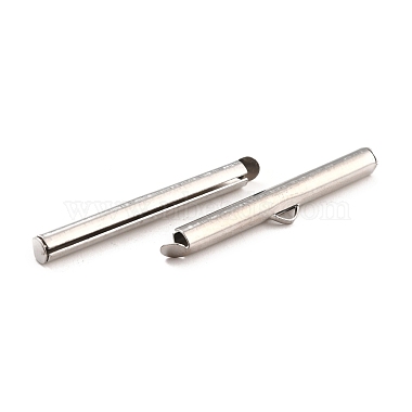 Non-Tarnish 304 Stainless Steel Slide On End Clasp Tubes(STAS-C044-08E-P)-2