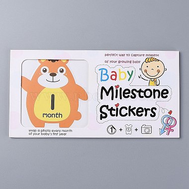 1~12 Months Number Themes Baby Milestone Stickers(DIY-H127-B10)-2