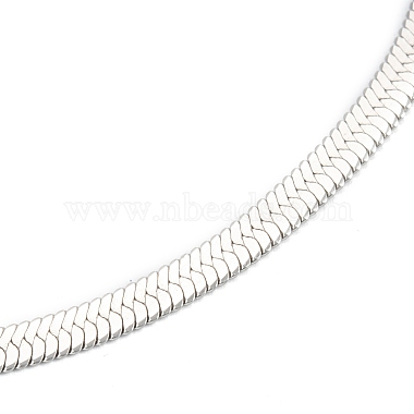 201 Stainless Steel Herringbone Chain Necklaces(X-NJEW-M187-06P)-2