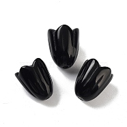 Natural Obsidian Beads, Flower, 15x12mm, Hole: 1.6mm(G-A222-03D)