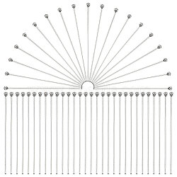 Elite 400Pcs 304 Stainless Steel Ball Head Pins for Craft Jewelry Making, Stainless Steel Color, 40x0.7mm, 21 Gauge, Head: 2mm(STAS-PH0004-92)