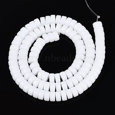 Opaque Solid Color Glass Beads Strands(GLAA-N026-3x6mm-02)-2