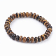 Bracelets extensibles avec perles en œil de tigre naturel(BJEW-JB03376-04)-1