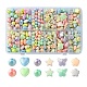 Spray Painted Frosted Opaque Acrylic Beads Sets(ACRP-YW0001-10)-1