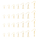 28Pcs 7 Style Rack Plating Brass Earring Hooks(KK-FH0005-79)-1