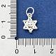 925 Sterling Silver Star of David with Eye Charms(STER-M119-11S)-3