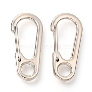 Zinc Alloy Rock Climbing Carabiners, Key Clasps, Platinum, 31.5x14.5x7mm(KEYC-H111-01P)