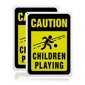 Globleland UV Protected & Waterproof Aluminum Warning Signs, Colorful, 250x180x0.85mm, Hole: 4mm