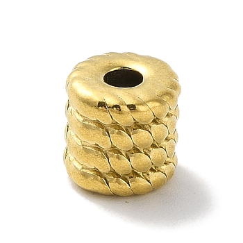 304 Stainless Steel Beads, Column, Golden, 7.5x7.5mm, Hole: 2.2mm