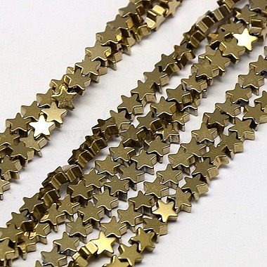 Electroplate Non-magnetic Synthetic Hematite Beads Strands(G-J173-4x4mm-M)-2