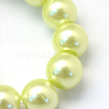 Baking Painted Pearlized Glass Pearl Round Bead Strands(X-HY-Q330-8mm-46)-3