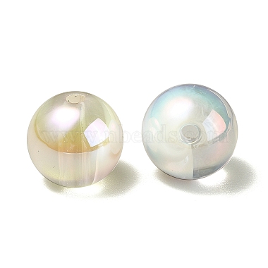 UV Plating Rainbow Iridescent Acrylic Beads(PACR-E001-03J)-3
