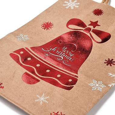 Christmas Theme Hot Stamping Rectangle Paper Bags(CARB-F011-02C)-4