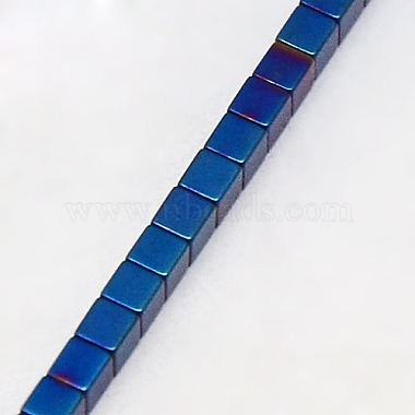 Chapelets de perles en hématite synthétique sans magnétiques(G-J170B-2x2mm-02)-3